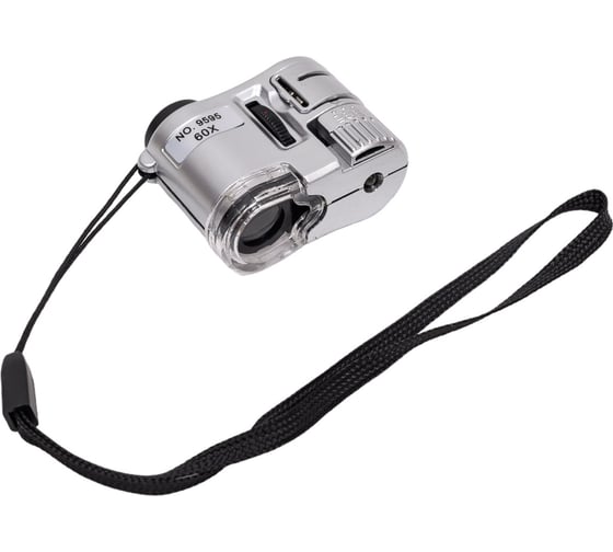 Микроскоп Pro Legend 60x мини на прищепке, с подсветкой (1 LED) и ультрафиолетом PL4445