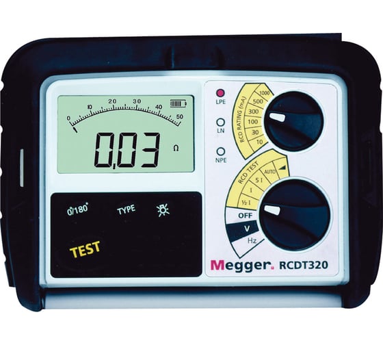 Измеритель параметров УЗО Megger RCDT320 RCDT320-EN-SC