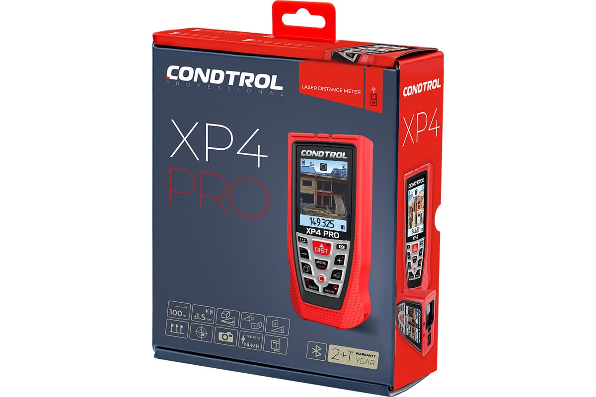 Лазерный дальномер Condtrol XP4 pro 1-4-086 - выгодная цена, отзывы,  характеристики, 2 видео, фото - купить в Москве и РФ