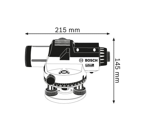 Оптический нивелир Bosch GOL 26 D с поверкой 0.615.994.09Y