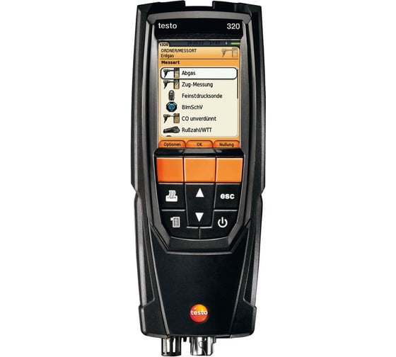 Комплект анализатора дымовых газов Testo 320 с H2-компенсацией