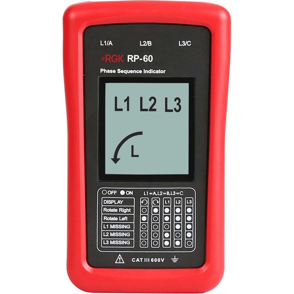Индикатор чередования фаз RGK RP-60 755214 - выгодная цена, отзывы ...