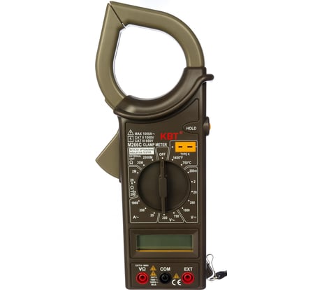 Токовые цифровые клещи КВТ M266C 70480