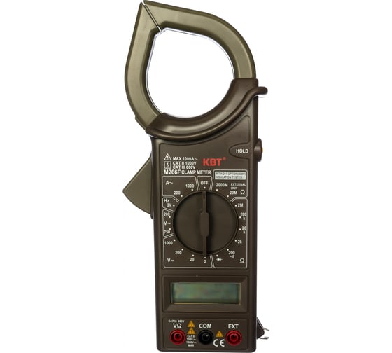 Токовые цифровые клещи КВТ M266F 70481