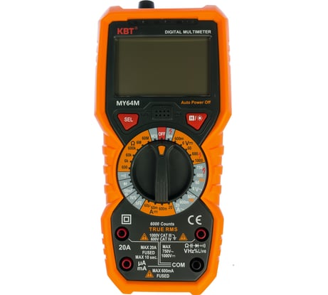 Цифровой мультиметр КВТ MY64M 70472