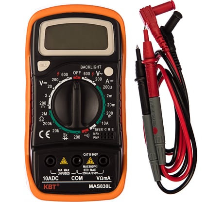 Цифровой мультиметр КВТ MAS830L 70475