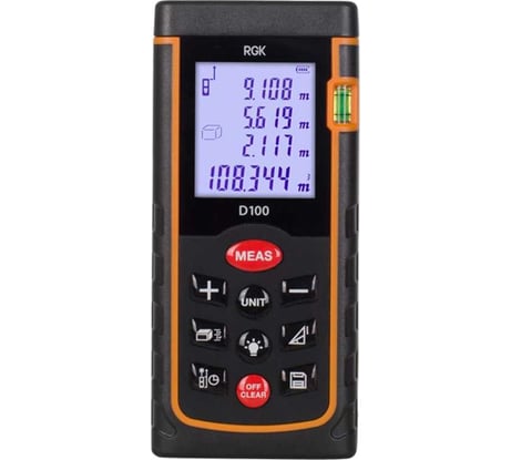 Лазерный дальномер RGK d100 с поверкой 755658