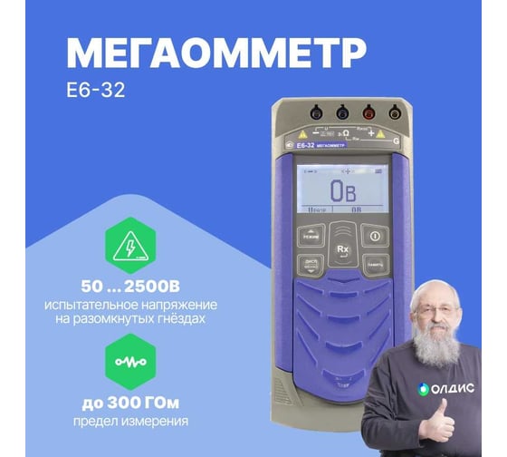 Мегаомметр с поверкой Радио-Сервис Е6‐32 128062