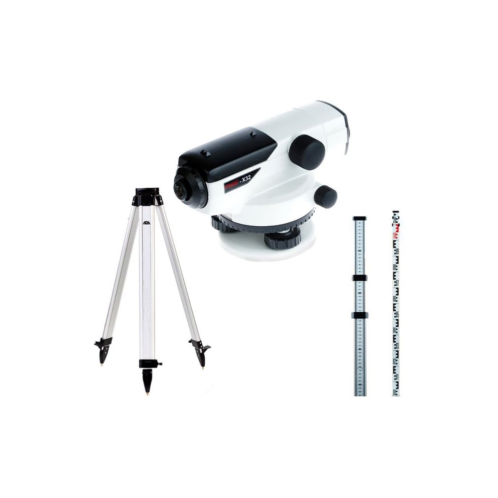 Комплект ADA: нивелир PROF X32 с поверкой + рейка STAFF 4 + штатив на ...