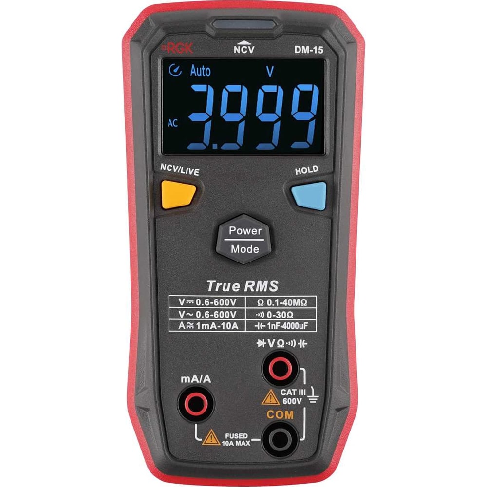 Цифровой мультиметр RGK DM-15 755153 - выгодная цена, отзывы ...