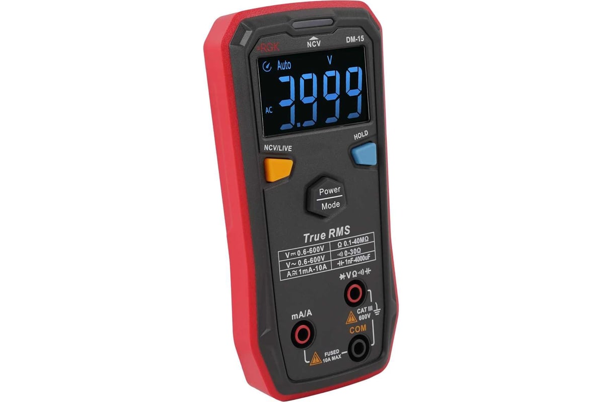 Цифровой мультиметр RGK DM-15 755153 - выгодная цена, отзывы ...