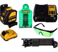 Cамовыравнивающийся лазерный уровень DEWALT зеленый DCE088D1G