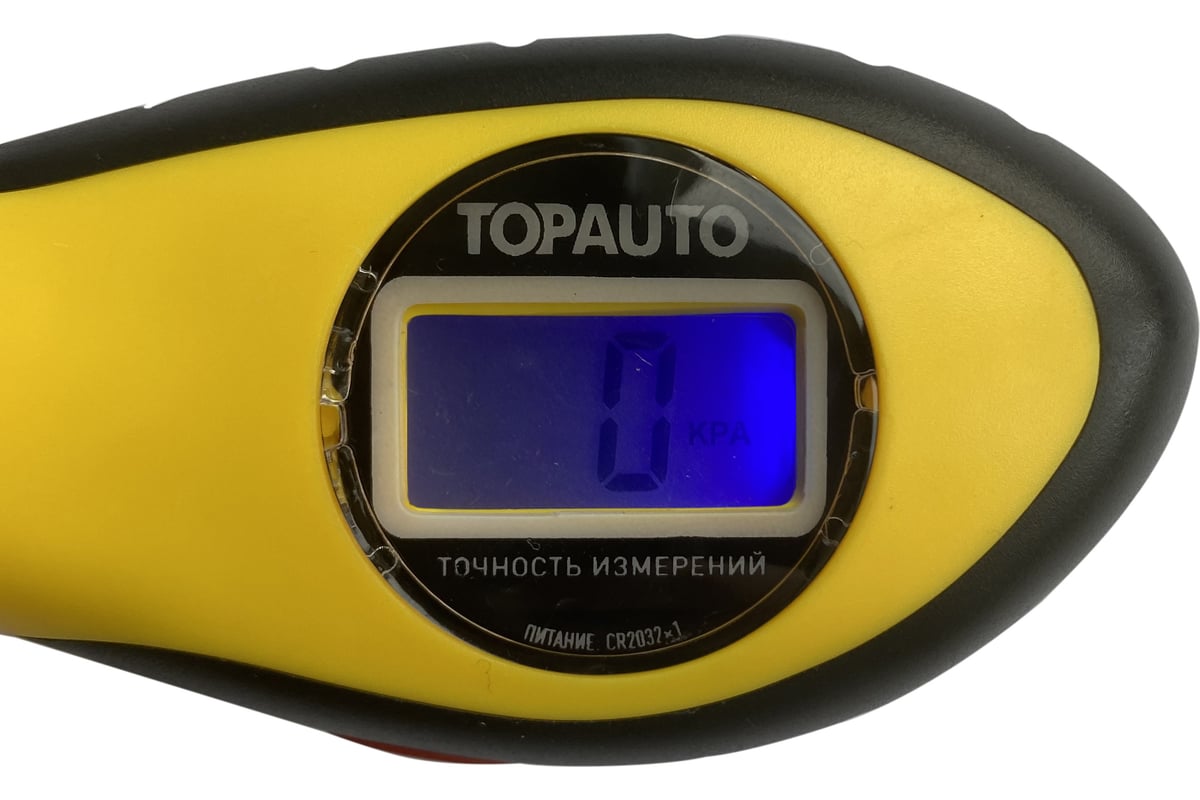 Шинный манометр TopAuto цифровой та-105, led-подсветка вентиля и дисплея,  до 10 атм 14621 - выгодная цена, отзывы, характеристики, фото - купить в  Москве и РФ