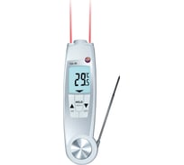 Термометр инфракрасный/проникающий Testo 104-IR с поверкой по инфр. каналу в диапазоне 0-400С, водонепроницаемый, складной