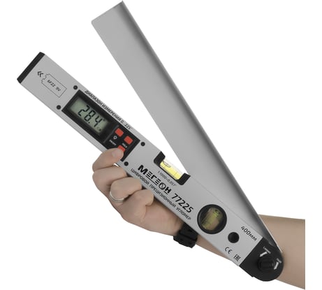 Цифровой угломер с пузырьковым уровнем МЕГЕОН 77225 к0000013143