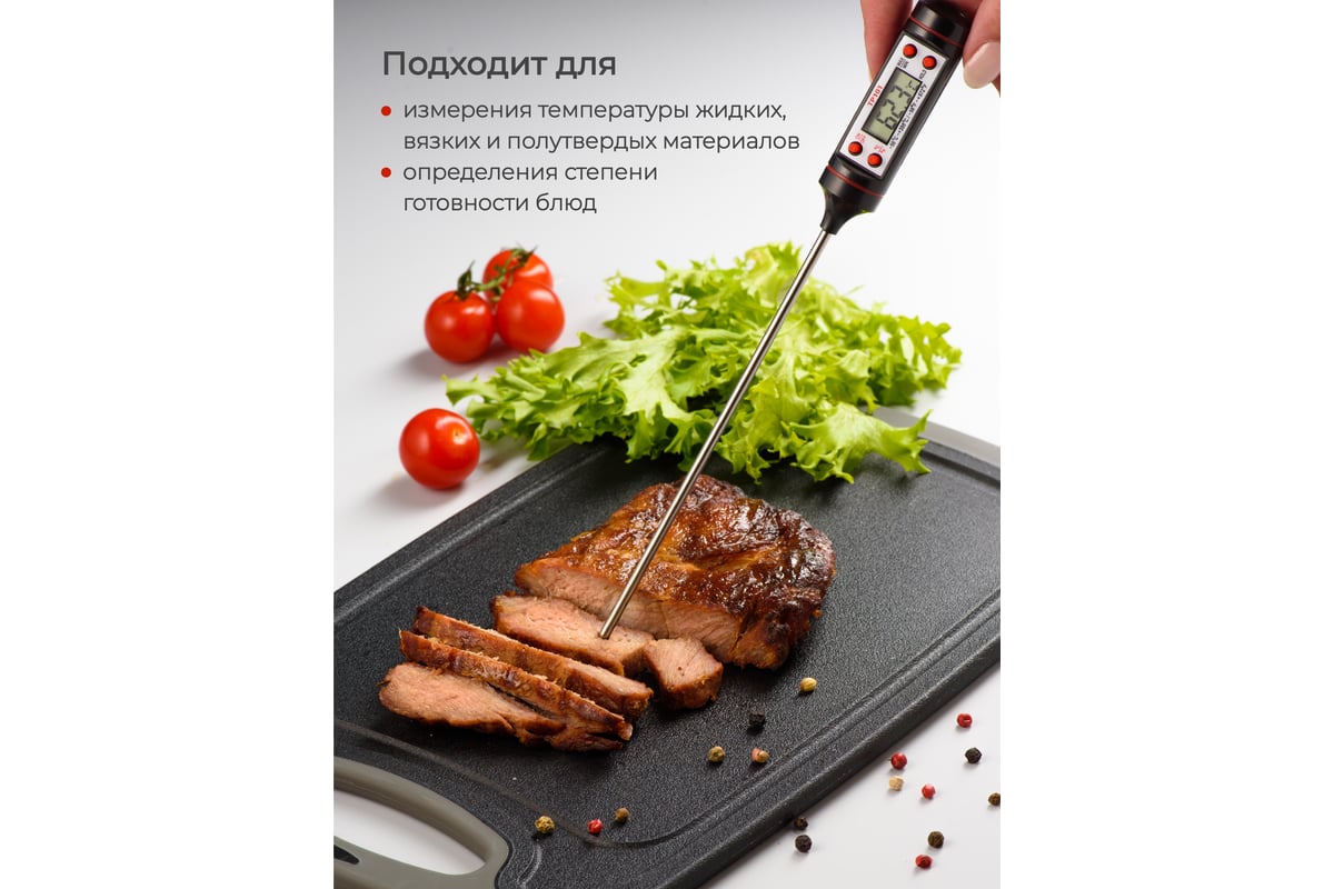 Кулинарный термощуп для мяса / рыбы SHINY KITCHEN A5301 - выгодная цена,  отзывы, характеристики, фото - купить в Москве и РФ