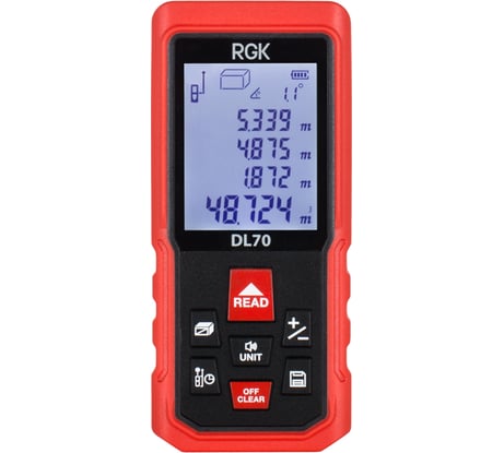 Лазерный дальномер с угломером RGK DL70 4610011873911