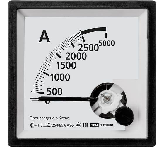 Амперметр TDM ELECTRIC а96 2500а/5а-1.5 SQ1102-0027