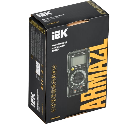 Цифровой мультиметр IEK Arma2l 5 dm2a A2L5-DM11-02