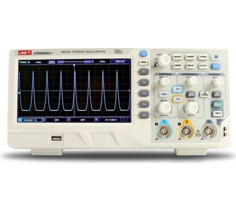 Цифровой осциллограф UNI-T UTD2052CEX+ 2 канала 50МГц 1Гв/с, цветной дисплей, USB 00-00011989