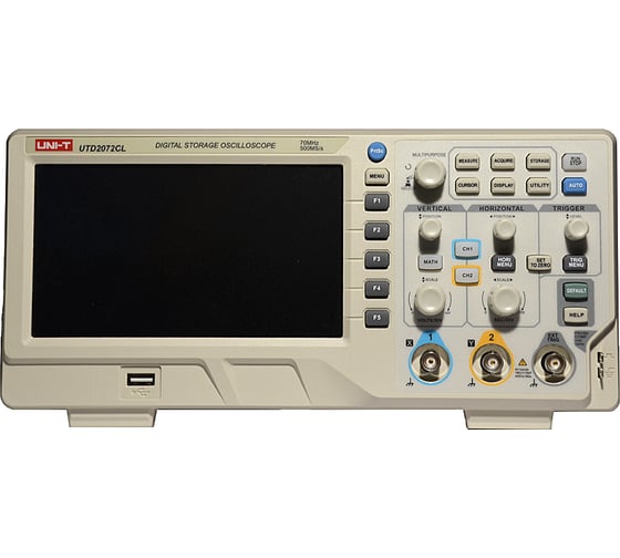 Цифровой осциллограф UNI-T UTD2072CL 2 канала 70МГц 500Мв/с c USB 00-00011991 1