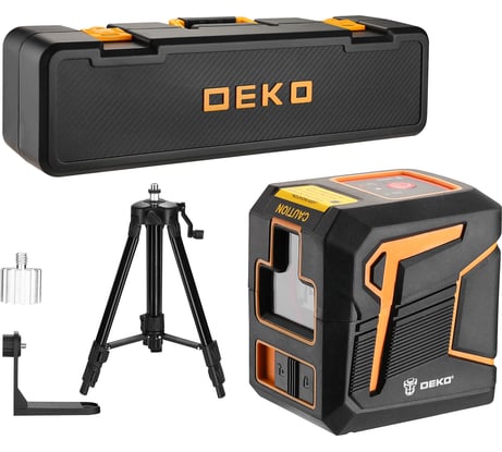 Лазерный самовыравнивающийся уровень DEKO DKLL11 PREMIUM в кейсе со штативом 1 м 065-0271-2