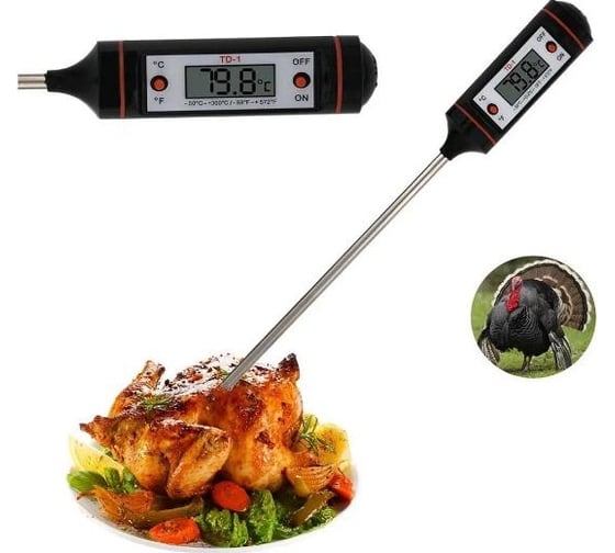 Кулинарный термометр для приготовления мяса, гриля, овощей, еды, дет. питания, пищи ZDK term0001