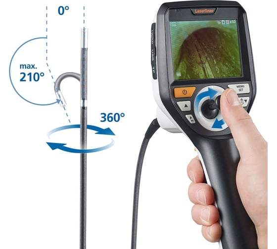 Профессиональный 3d видеоскоп с управляемой головкой камеры Laserliner Videoinspector 3d 082.270A