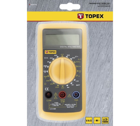 Цифровой универсальный мультиметр TOPEX 94W101