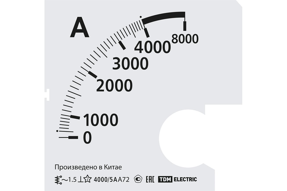 4000 72. 5% От 4000. Шкала TDM ш72 sq1102-0187.