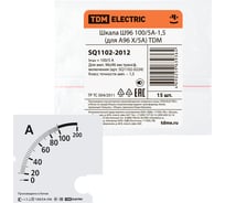 Шкала TDM ELECTRIC ш96 100/5а-1.5, для а96 х/5а SQ1102-2012