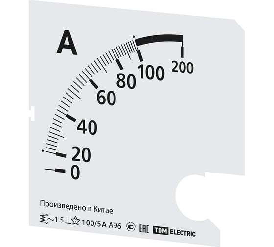 Шкала TDM ELECTRIC ш96 100/5а-1.5, для а96 х/5а SQ1102-2012