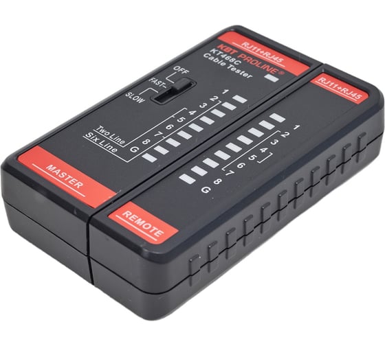LAN-тестер кабельный КВТ KT 468С "PROLINE" 88552