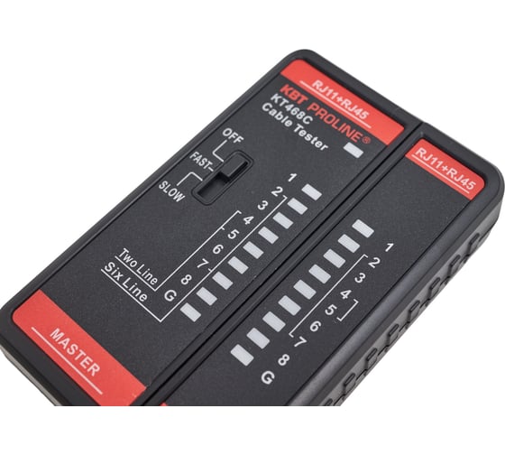 LAN-тестер кабельный КВТ KT 468С "PROLINE" 88552