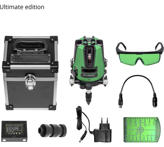Лазерный уровень ADA 3D Liner 2V Green А00532