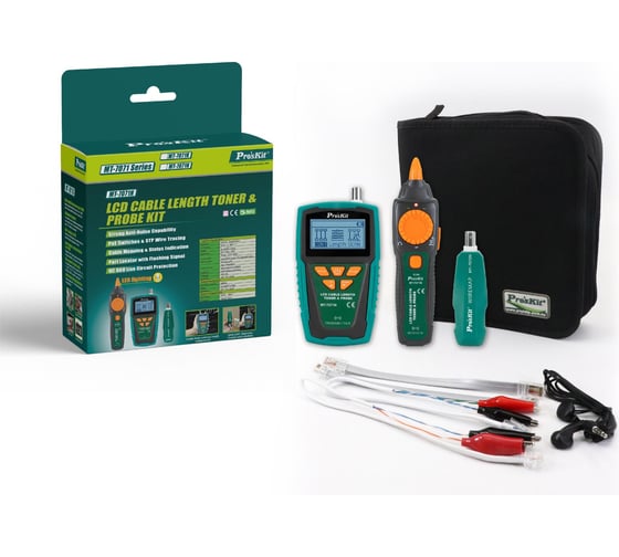 Тестер кабельный с ЖК-дисплеем и пробником ProsKit MT-7071N Pro'sKit C00040269