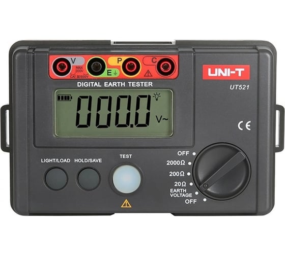 Цифровой измеритель сопротивления заземления UNI-T UT521