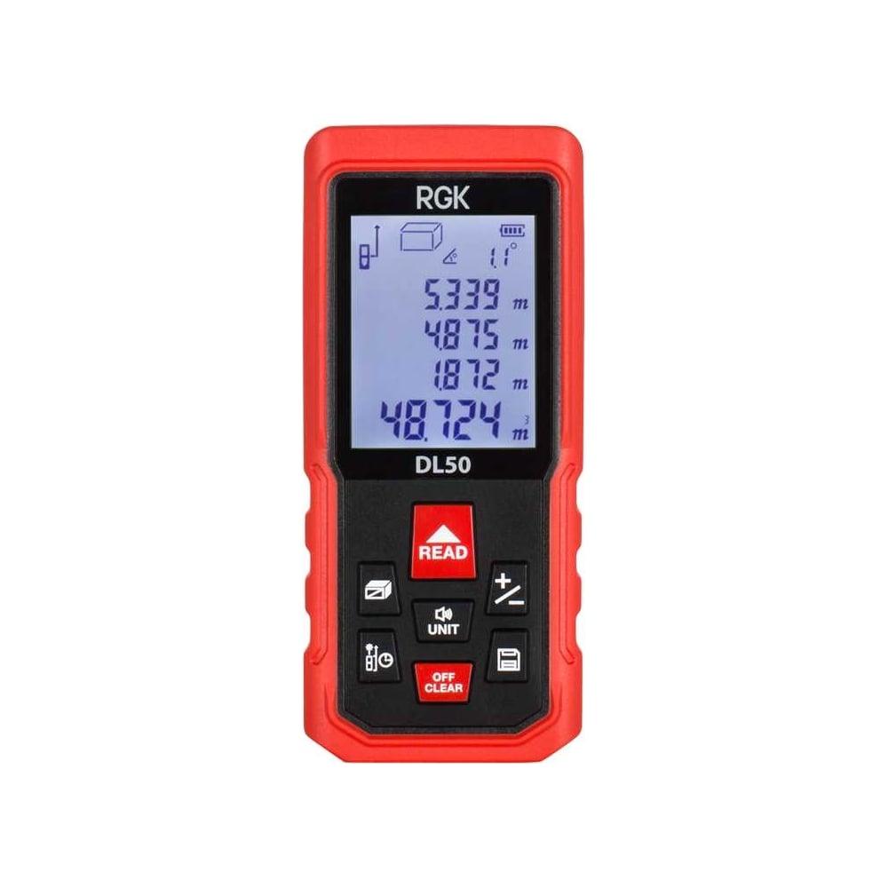 Лазерный дальномер с угломером RGK DL50 С ПОВЕРКОЙ 755696 - выгодная ...