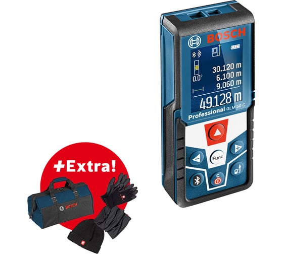 Лазерный дальномер Bosch GLM 50 C + зимний набор + сумка 0.615.994.0M1 1