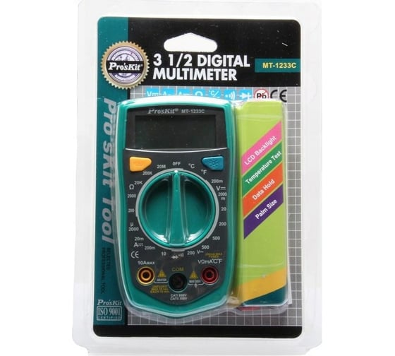 Мультиметр Pro'sKit ProsKit MT-1233C 00284270