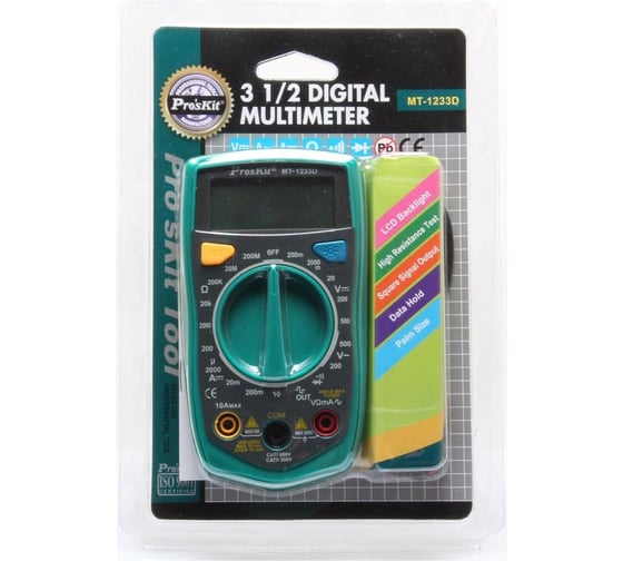 Мультиметр Pro'sKit ProsKit MT-1233D 00284272