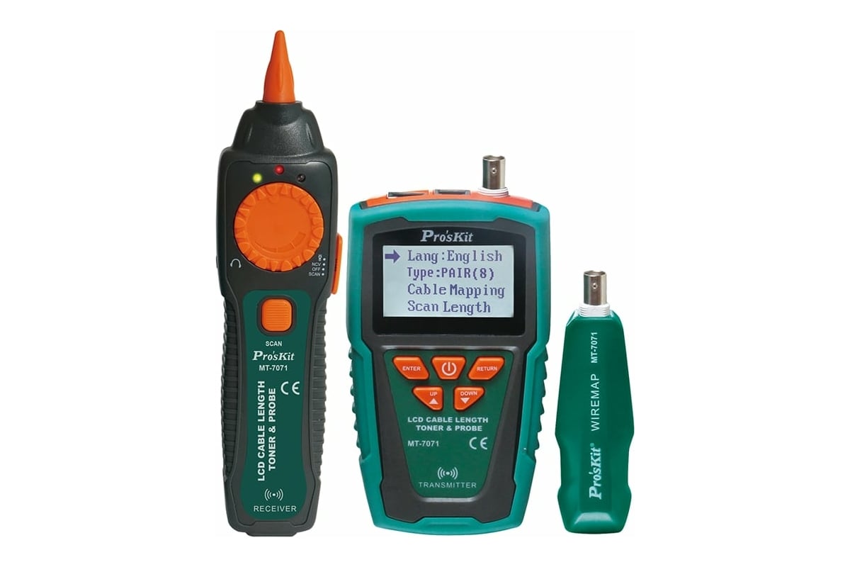 Кабельный тестер ProsKit MT-7071 00322616 - выгодная цена, отзывы ...