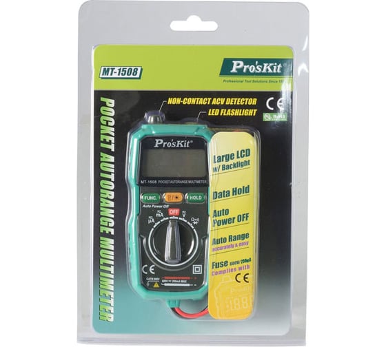 Мультиметр ProsKit MT-1508 00323247
