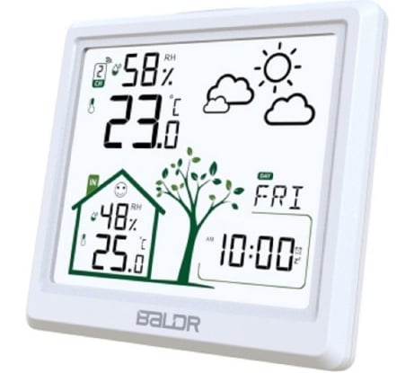 Беспроводная метеостанция BALDR белый B0389WST2H2-WHITE