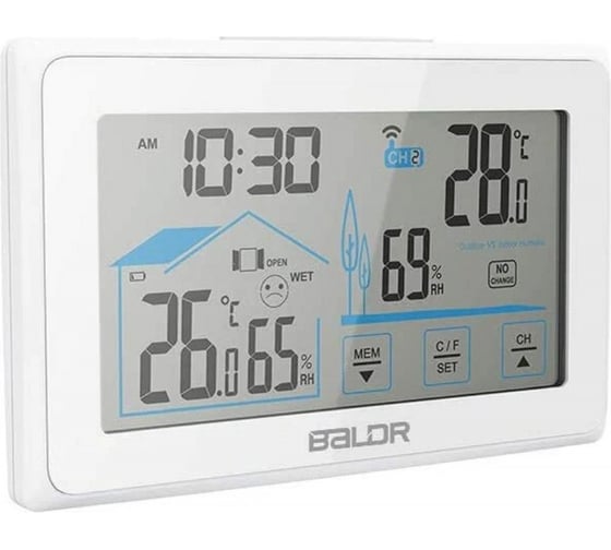 Беспроводная метеостанция с индикатором открытия/закрытия окна BALDR белый B0340ST2H2-WHITE