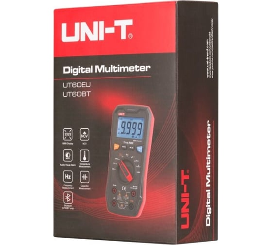 Цифровой мультиметр с автодиапазоном UNI-T UT60EU True RMS компактный NCV 00-00012008