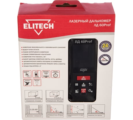 Дальномер Elitech ЛД 60Prof 188612