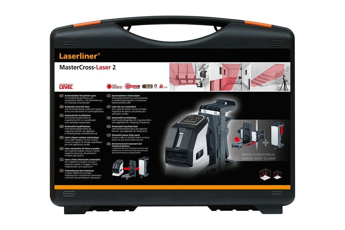 Перекрестный лазер с двумя хорошо видимыми лазерными линиями Laserliner  MasterCross-Laser 2 031.350A