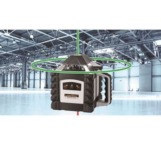 Полностью автоматический ротационный лазер Laserliner Quadrum Green 410 S 053.00.02A