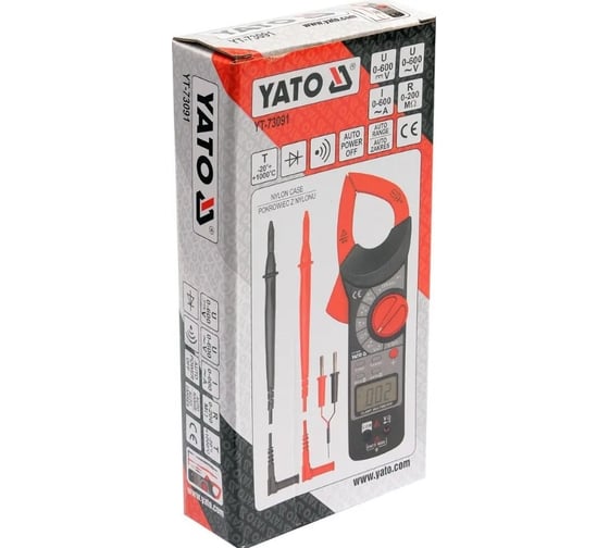 Цифровые токоизмерительные клещи YATO YT-73091